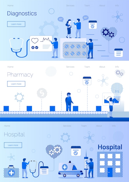 Définir La Bannière De L'assistance Et Du Service Médicaux Maquette