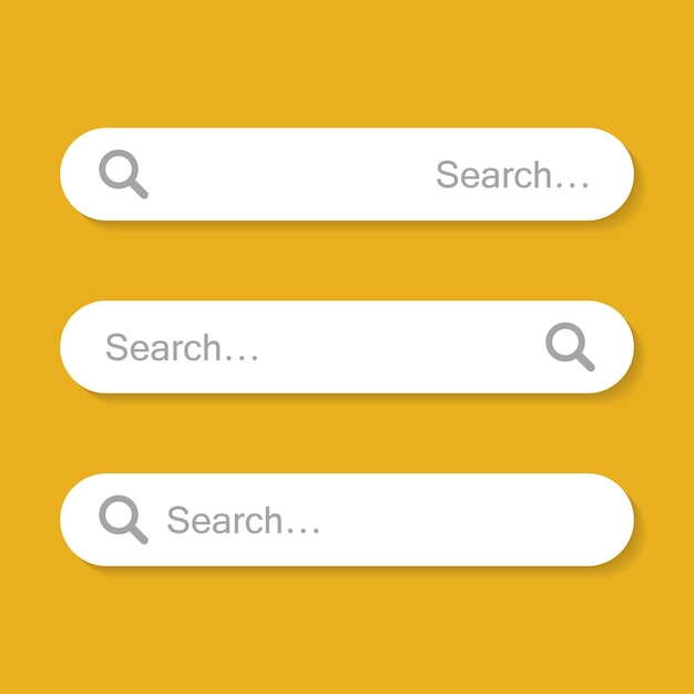 Définir la barre de recherche Champ de texte et bouton de recherche Élément de conception de l'interface utilisateur Web