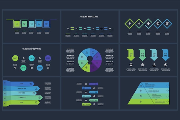 Définir Un Concept Créatif Pour L'infographie Avec Des étapes, Des Parties Ou Des Processus Modèle Pour Le Web En Arrière-plan