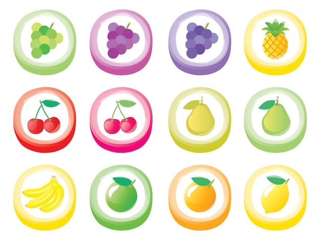 Définir L'illustration Des Bonbons Aux Fruits