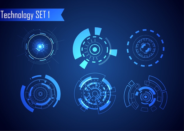 Définir l'interface utilisateur futuriste HUD