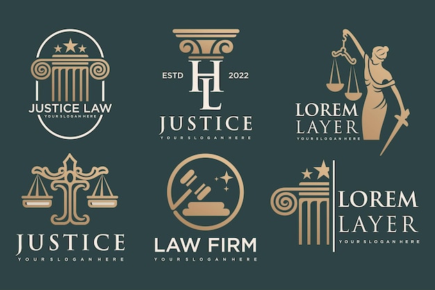 définir le modèle de conception logo et icône de droit