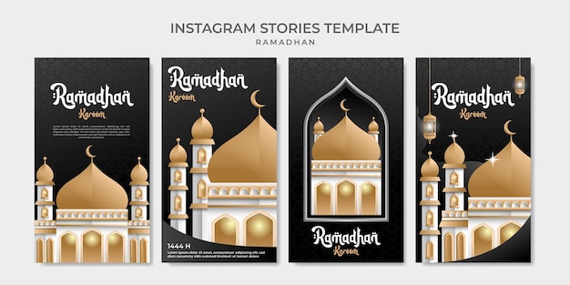 Définir Le Modèle D'histoires Ig Ramadhan Avec L'image De La Mosquée