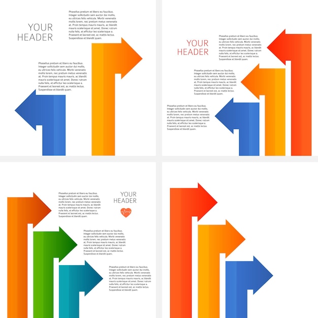 Vecteur définir le modèle infographie flyer brochure design element08