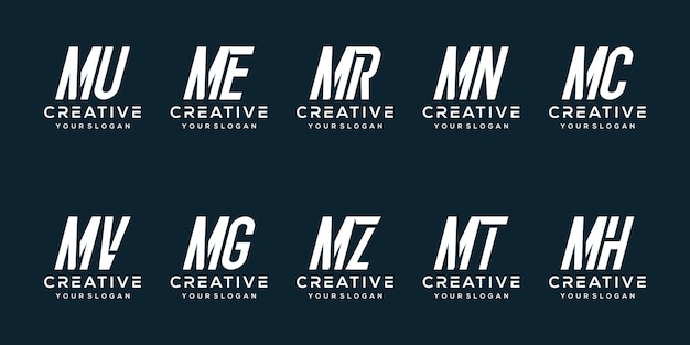 Définir Le Modèle De Logo Lettre M