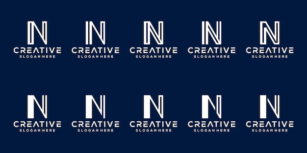 Définir Le Modèle De Logo Lettre N