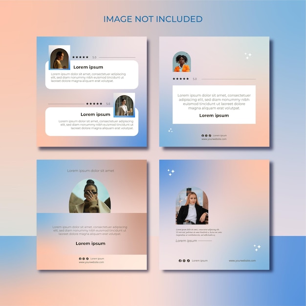 Définir un modèle de témoignage de client ou de commentaires de clients sur les médias sociaux