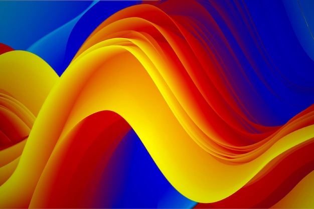 Vecteur dégradé à la mode créatif liquide fluide abstrait avec modèle de vecteur de conception de fond ondulé fond d'écran vert coloré full hd