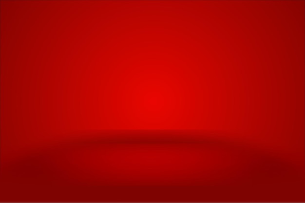 Dégradé rouge avec fond abstrait salle vide avec espace pour votre texte et image