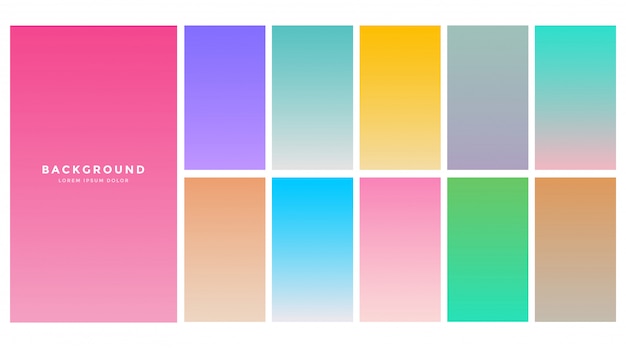 Dégradés Doux Colorés Pour L'application Mobile