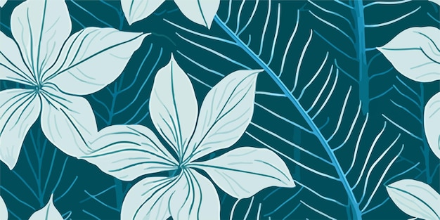 Vecteur les délices floraux de frangipani créent des motifs fascinants pour les dessins d'été