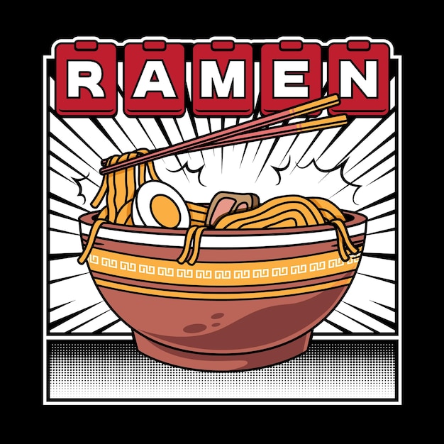 Délicieuses nouilles ramen japonaises sur bol