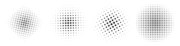 Demi-teinte point ton effet grunge motif abstrait texture vecteur graphique rétro illustration dégradé