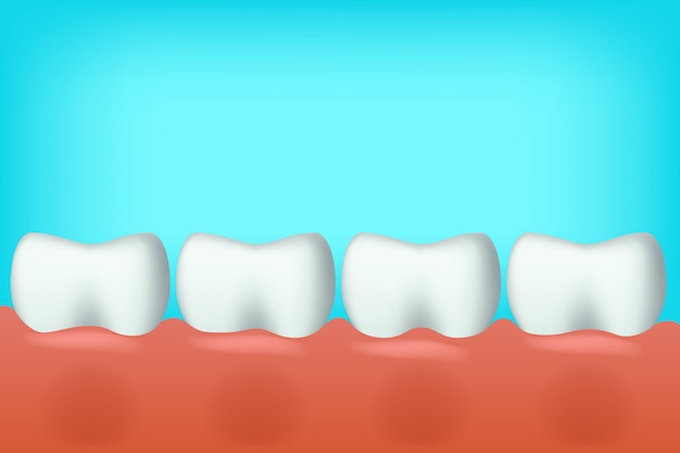 Dents En Une Seule Ligne