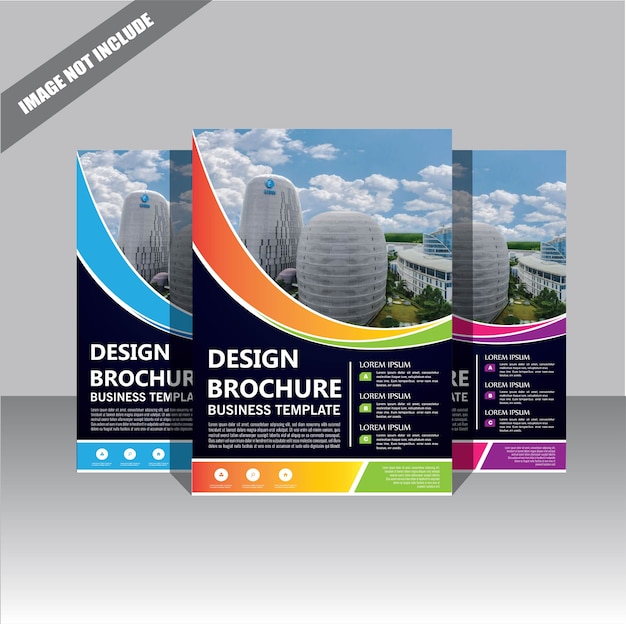 Dépliant Brochure Modèle Mise En Page Couverture Design Rapport Annuel