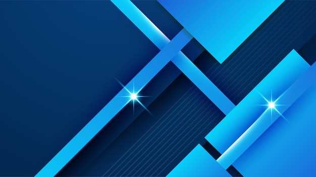 Design abstrait avec fond géométrique bleu Arrière-plan de bannière bleue Vector design graphique abstrait modèle d'arrière-plan de banner