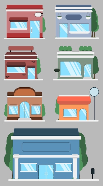 Design d'appartement au centre-ville dessiné à la main par Vector