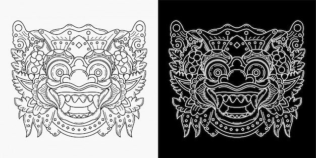 Design Barong Monoline