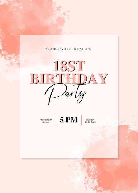 Design De Carte D'invitation D'anniversaire En Ligne