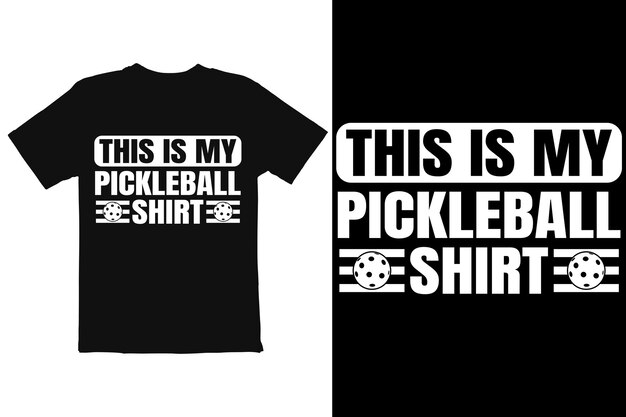 Vecteur le design de la chemise de pickleball est le vecteur du t-shirt de l'amoureux de pickle ball.