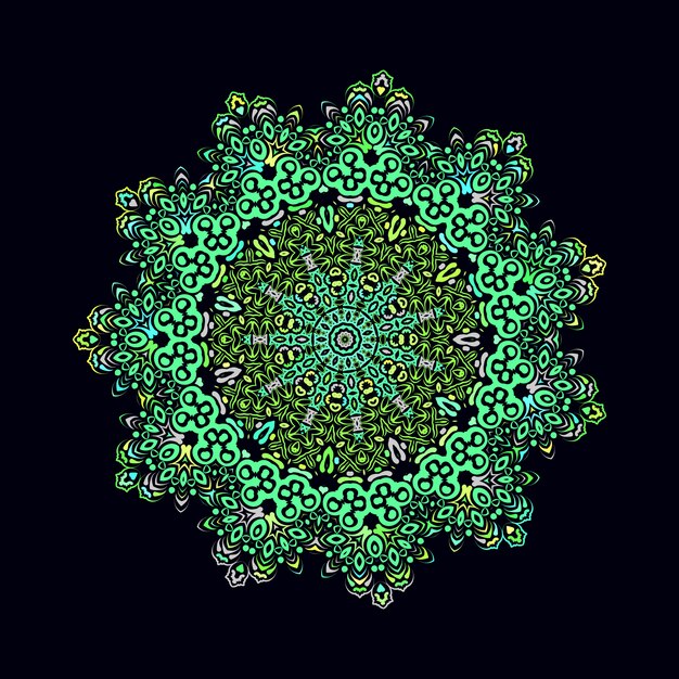 Le design coloré du Mandala