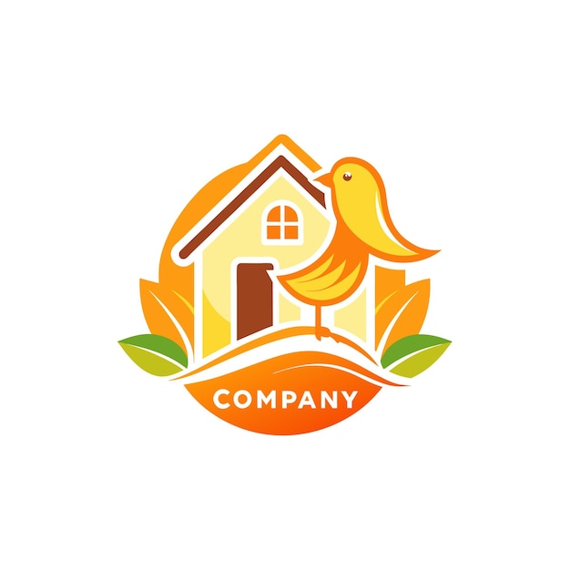 Design créatif du logo pour l'illustration vectorielle de la société immobilière