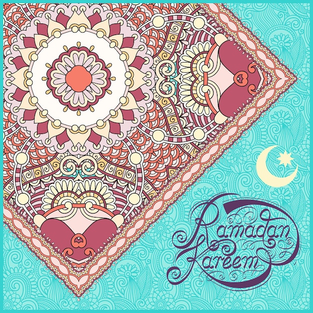 Design décoratif pour le mois sacré du festival de la communauté musulmane Ramadan Kareem