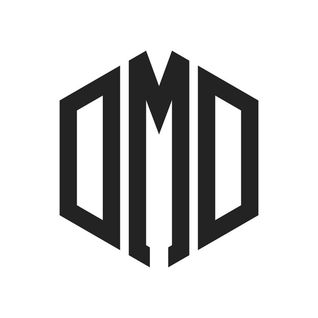 Design du logo DMD Lettres initiales Logo du monogramme DMD en forme d'hexagone