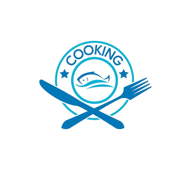 Vecteur design du logo du restaurant cooking kitchen modèle d'illustration vectorielle