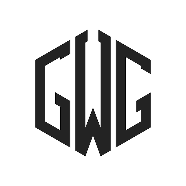 Design du logo GWG Lettres initiales GWG Monogramme Logo en utilisant la forme d'hexagone