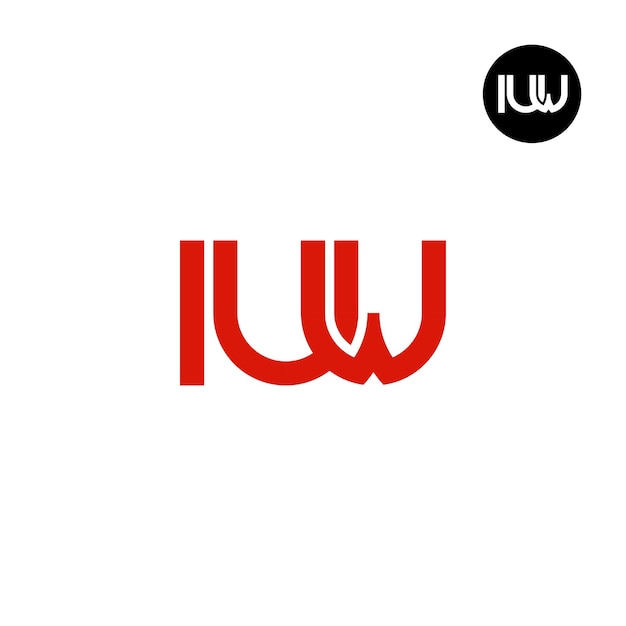 Design Du Logo De L'iuw Avec Des Lettres Monogrammes