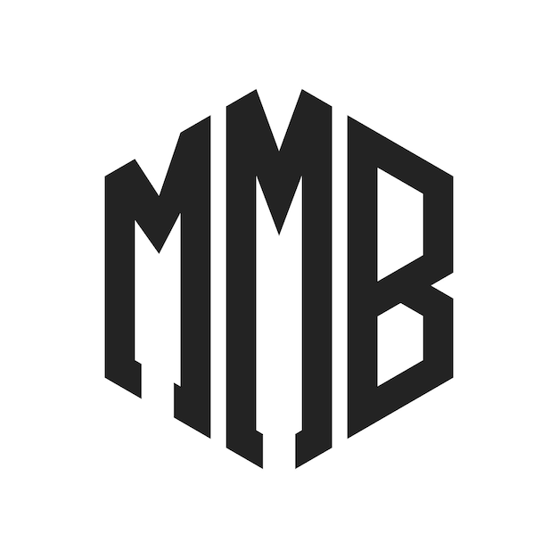 Design du logo MMB Lettres initiales MMB Monogramme Logo en utilisant une forme hexagonique