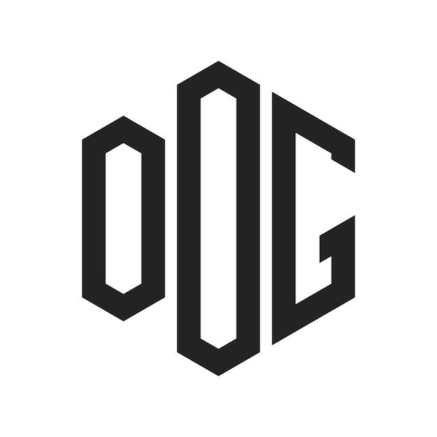 Design du logo OOG Lettres initiales OOG Monogramme Logo en utilisant une forme hexagonale