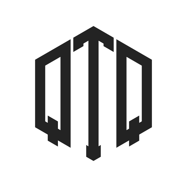 Design du logo QTQ Lettres initiales Logo du monogramme QTQ en utilisant la forme d'hexagone