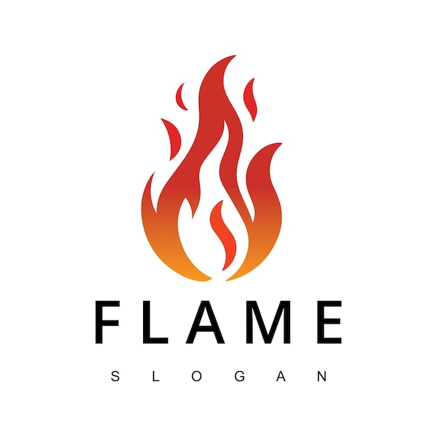 Design Du Logo De La Société Fire Flame For Burn Gas Oil Ou Du Barbecue Bbq Grill