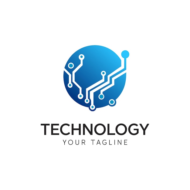 Design du logo de la société de technologie abstraite Gradient