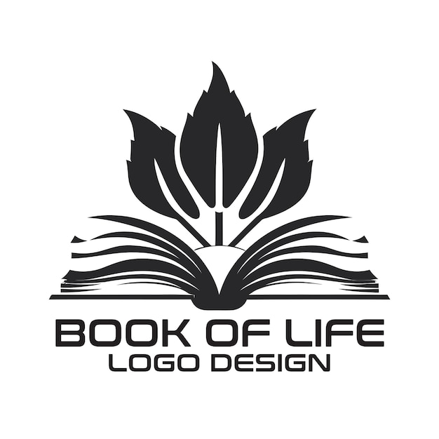 Vecteur design du logo vectoriel du livre de la vie