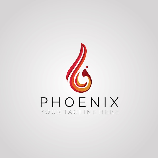 Design Du Logo Vectoriel Phoneix