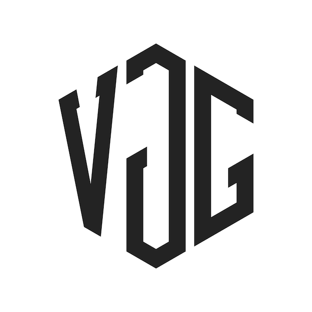 Design du logo VJG Lettres initiales Logo du monogramme VJG en utilisant la forme d'hexagone