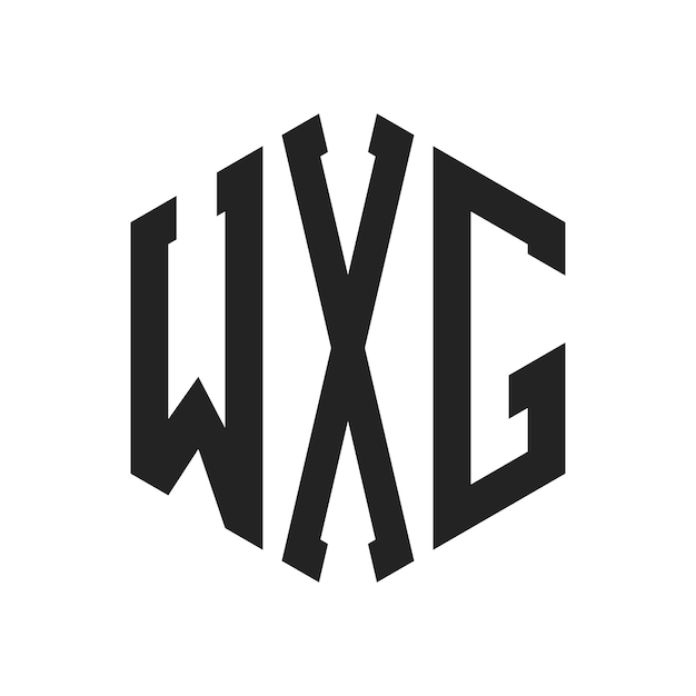 Design du logo WXG Lettres initiales Logo du monogramme WXG en utilisant la forme d'hexagone