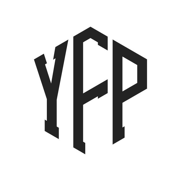 Design du logo YFP Lettres initiales Logo du monogramme YFP en forme d'hexagone