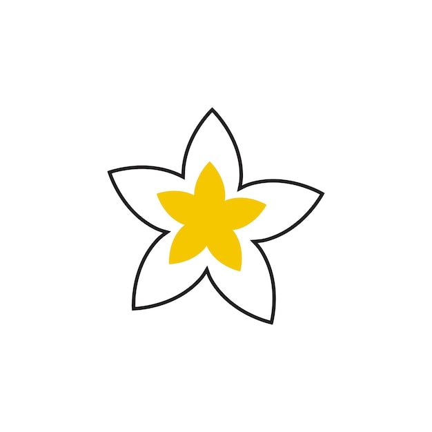 Design Du Symbole De L'élément Vectoriel Du Logo De La Plumerie Florale
