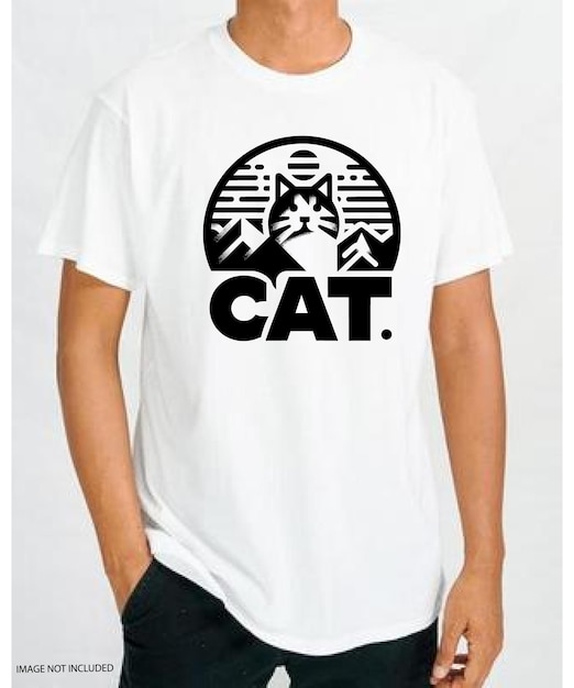 Vecteur le design du t-shirt de l'amant des chats est généré par kitty tsh.