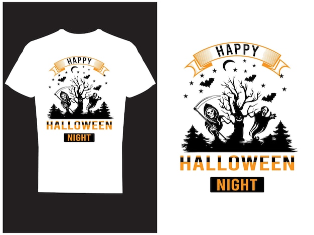 Vecteur le design du t-shirt d'halloween