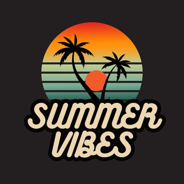Le design du t-shirt Summer Vibes