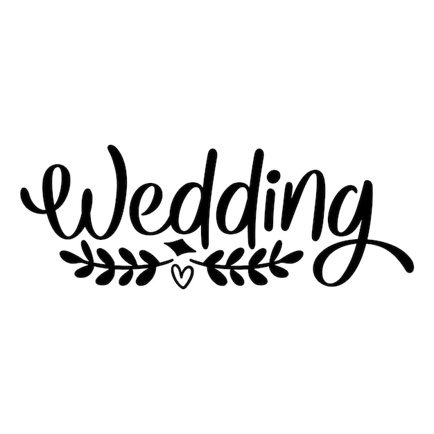 Design de l'enseigne de mariage SVG