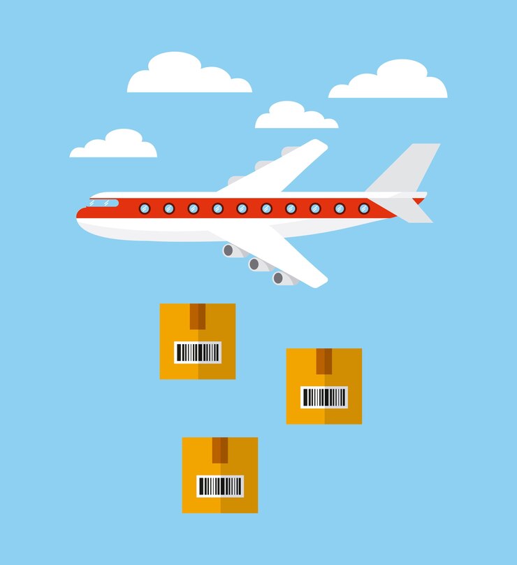 Vecteur design d&#39;exportation et d&#39;importation