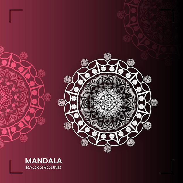 Design De Fond De Luxe Mandala Coloré