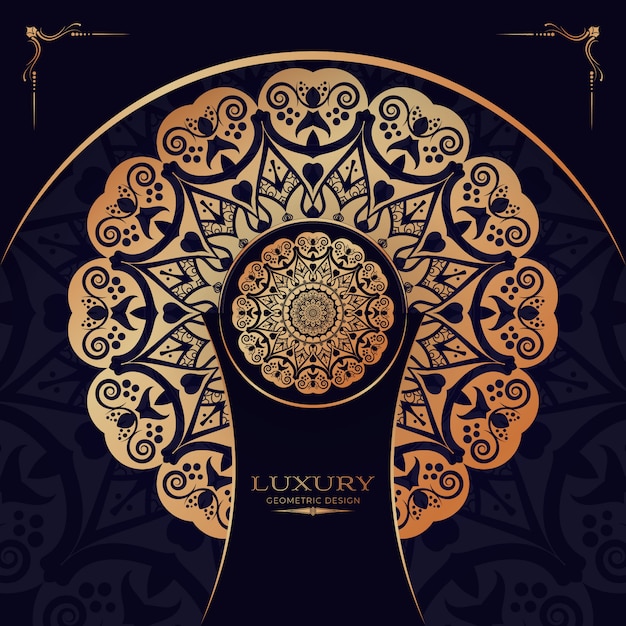 Design De Fond De Mandala De Luxe