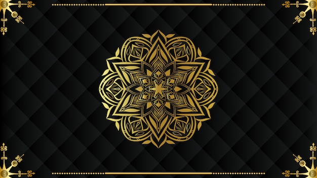 Design De Fond De Mandala De Luxe